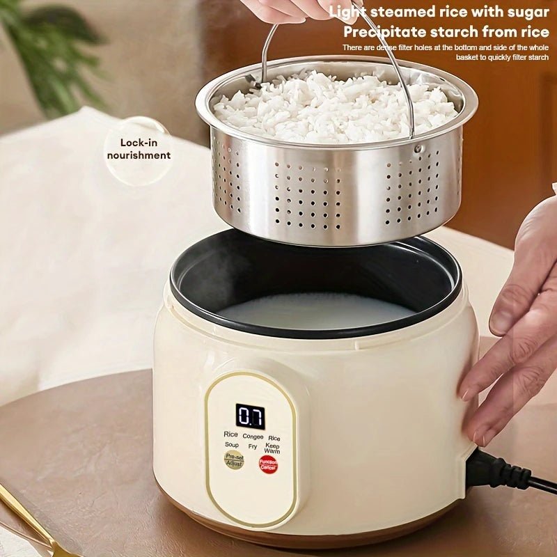 1.8L Electric Rice Cooker Portable MultiCooker Household Rice Pot Non - Stick Smart Low Sugar Cooking Machine for Kitchen and Home - H. home supplies