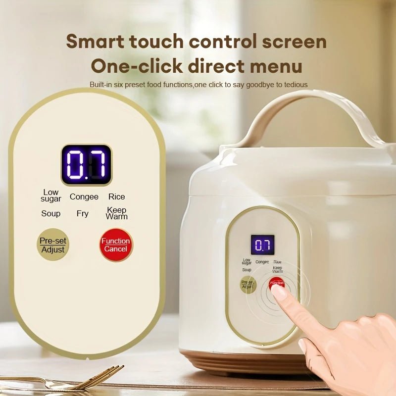 1.8L Electric Rice Cooker Portable MultiCooker Household Rice Pot Non - Stick Smart Low Sugar Cooking Machine for Kitchen and Home - H. home supplies