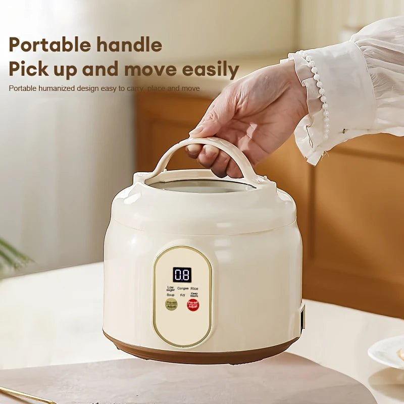 1.8L Electric Rice Cooker Portable MultiCooker Household Rice Pot Non - Stick Smart Low Sugar Cooking Machine for Kitchen and Home - H. home supplies