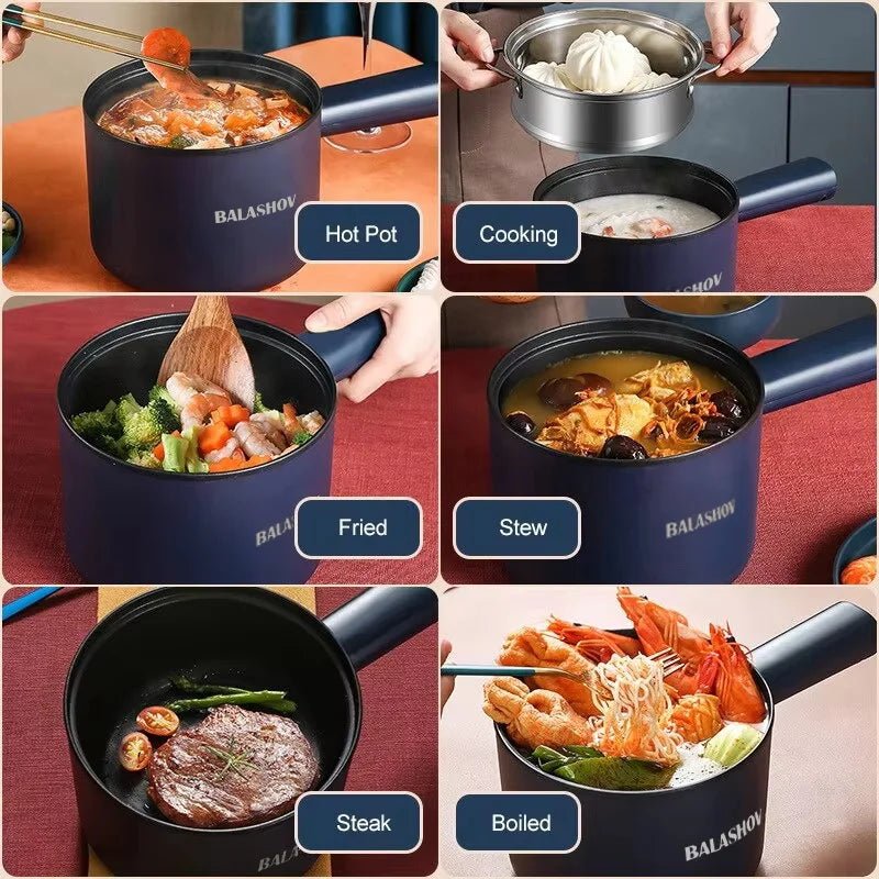 220V Multifunction Cooker Household Single/Double Layer Hot Pot Electric Rice Cooker Student Dormitory Mini Non - stick Pan Pots - H. home supplies