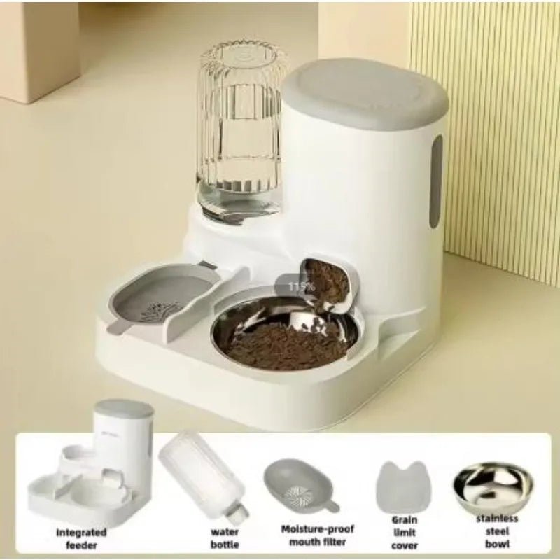Cat automatic feeder, water dispenser, water dispenser, cat bowl, dog, cat food sink, pet supplies - H. home supplies