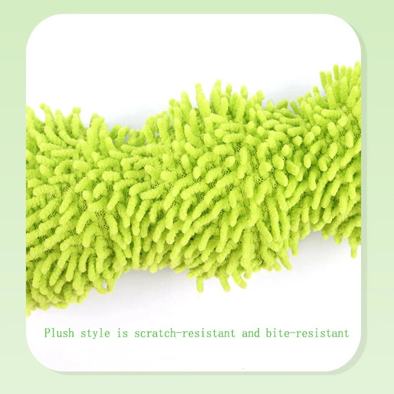 Cat plush toy pet amusing cat to relieve boredom interactive scratch - resistant and bite - resistant green animal toy - H. home supplies