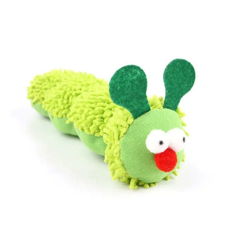 Cat plush toy pet amusing cat to relieve boredom interactive scratch - resistant and bite - resistant green animal toy - H. home supplies