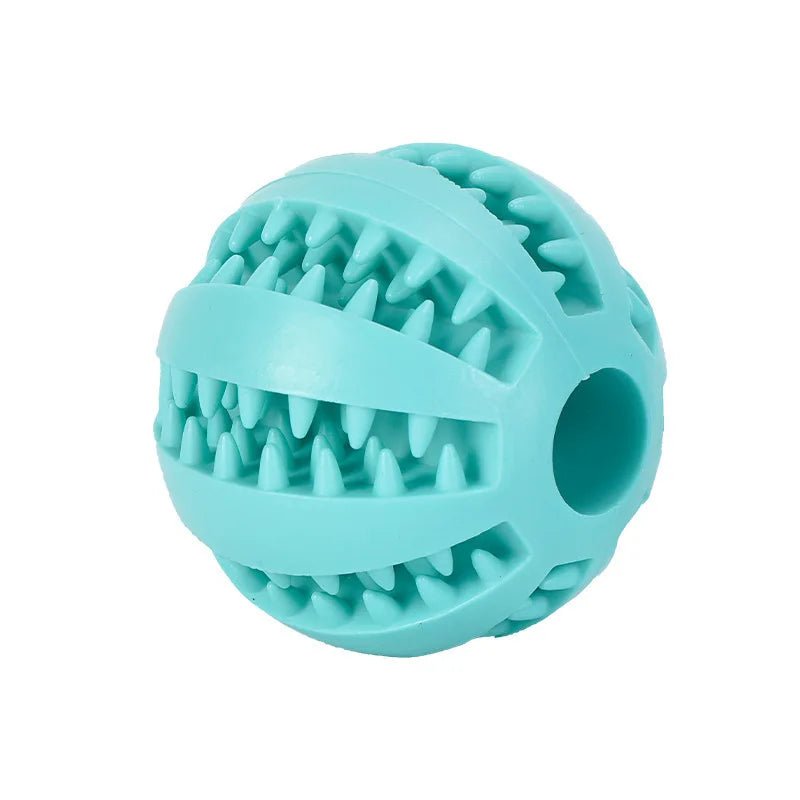 Dog Toy Ball Interactive Rubber Balls Puppy Chewing Toys Pet Tooth Cleaning Ball Cats Pets Food Treat Feeder Silicone Balls Toy - H. home supplies