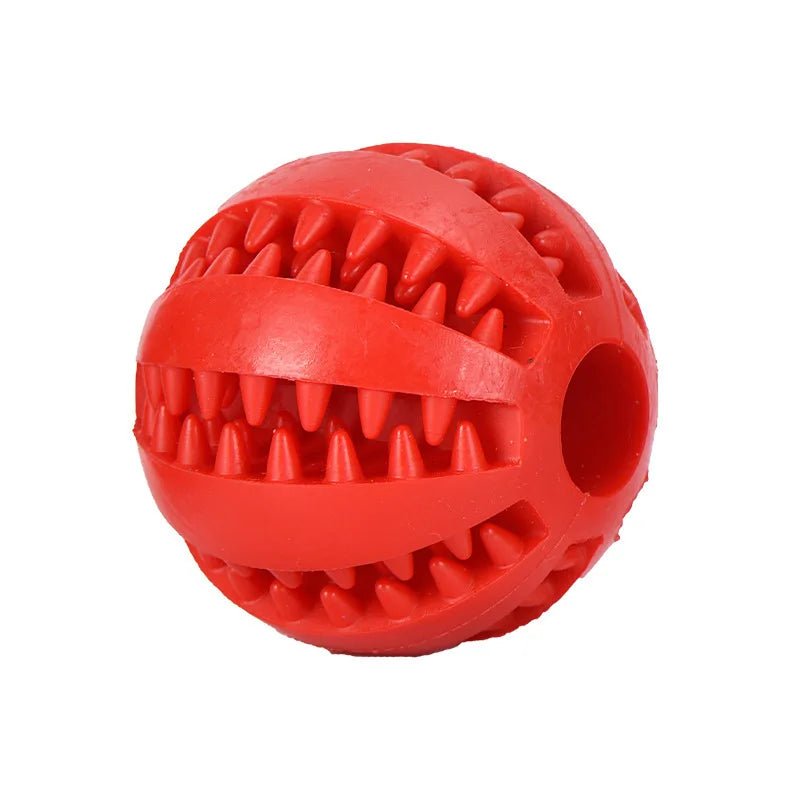 Dog Toy Ball Interactive Rubber Balls Puppy Chewing Toys Pet Tooth Cleaning Ball Cats Pets Food Treat Feeder Silicone Balls Toy - H. home supplies