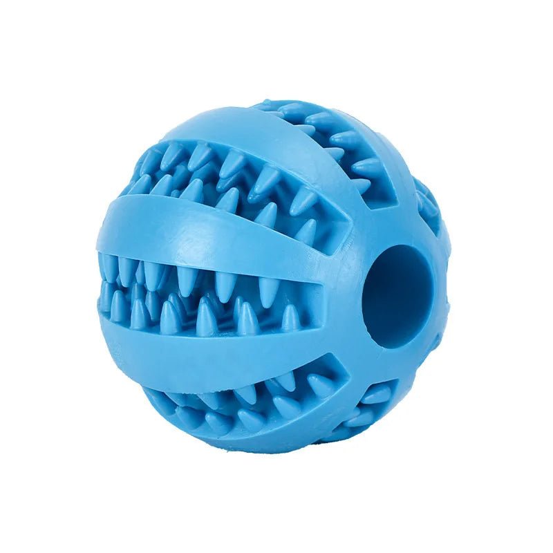 Dog Toy Ball Interactive Rubber Balls Puppy Chewing Toys Pet Tooth Cleaning Ball Cats Pets Food Treat Feeder Silicone Balls Toy - H. home supplies