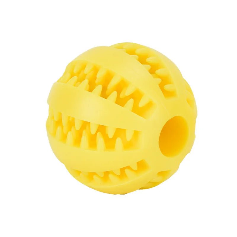 Dog Toy Ball Interactive Rubber Balls Puppy Chewing Toys Pet Tooth Cleaning Ball Cats Pets Food Treat Feeder Silicone Balls Toy - H. home supplies