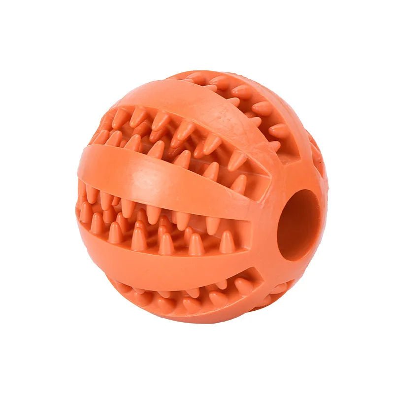 Dog Toy Ball Interactive Rubber Balls Puppy Chewing Toys Pet Tooth Cleaning Ball Cats Pets Food Treat Feeder Silicone Balls Toy - H. home supplies