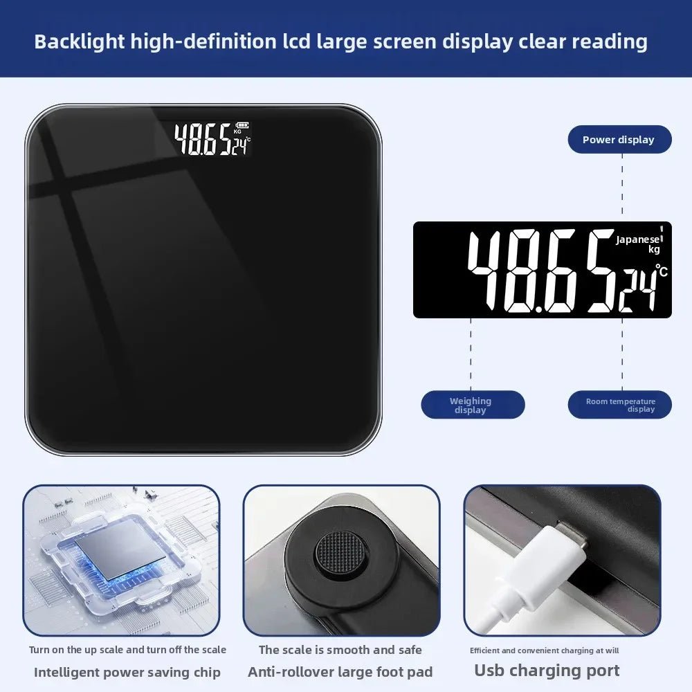 High - precision Electronic Scales, Weighing Scales, Household Adult Health Scales, Bathroom Scales, Human Body Electronic Scales - H. home supplies