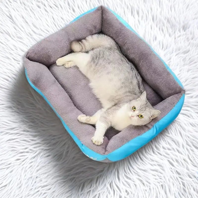 Large Pet House Dog Bed Cat Mat Long Plush Deep Sleeping Warm Soft Small Dog Cushion Calm Beds for Puppy Chihuahua - H. home supplies