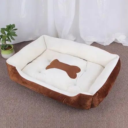 Large Pet House Dog Bed Cat Mat Long Plush Deep Sleeping Warm Soft Small Dog Cushion Calm Beds for Puppy Chihuahua - H. home supplies