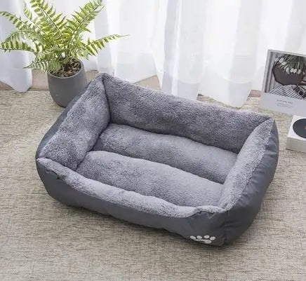 Large Pet House Dog Bed Cat Mat Long Plush Deep Sleeping Warm Soft Small Dog Cushion Calm Beds for Puppy Chihuahua - H. home supplies