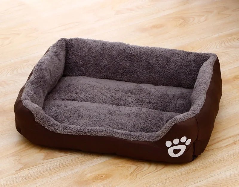 Large Pet House Dog Bed Cat Mat Long Plush Deep Sleeping Warm Soft Small Dog Cushion Calm Beds for Puppy Chihuahua - H. home supplies