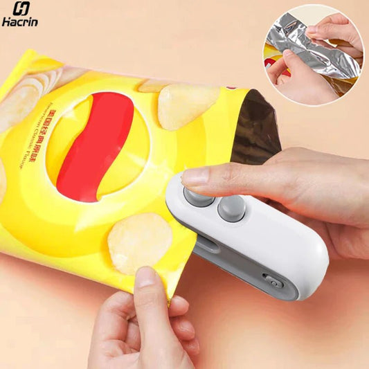 Mini Heat Bag Sealing Machine Plastic Bag Sealer Portable Thermal Plastic Bag Sealants Handheld Plastic Bags Sealing Machine - H. home supplies