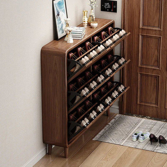 Modern Organizer Shoe Cabinet Storage Mobile Display Living Room Wooden Shoe Shelf Designer Archivadores Shoemakers Furniture - H. home supplies