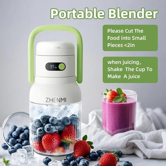 Portable Juicer, 33oz. Vessel, USB - C Rechargeable, Easy To Clean, Suitable For Juicing Fruits And Vegetable, - H. home supplies