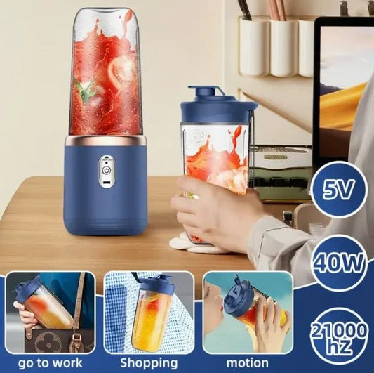 Portable Multifunctional Juicer | Small Juice Cup Students' Home Fully Adapted Fresh Juice Easy to Get - H. home supplies