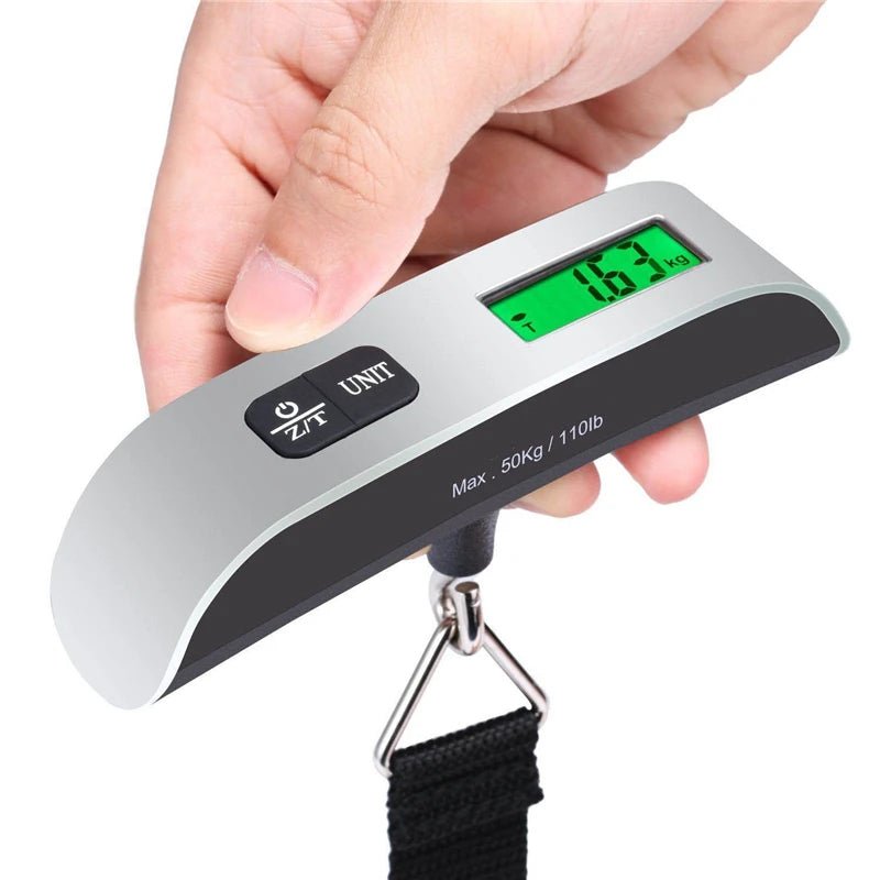 Portable Scale Digital LCD Display 110lb/50kg Electronic Luggage Hanging Suitcase Travel Weighs Baggage Bag Weight Balance Tools - H. home supplies