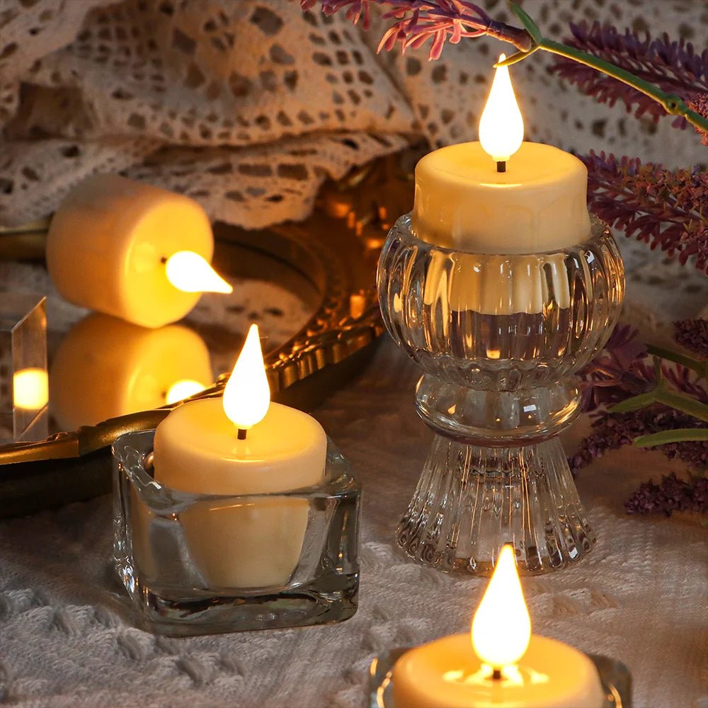 Rechargeable Candle Lamp With Remote Control LED Candles For Room Decor Birthday Home Decor Festival Decoration Flameless Candle - H. home supplies