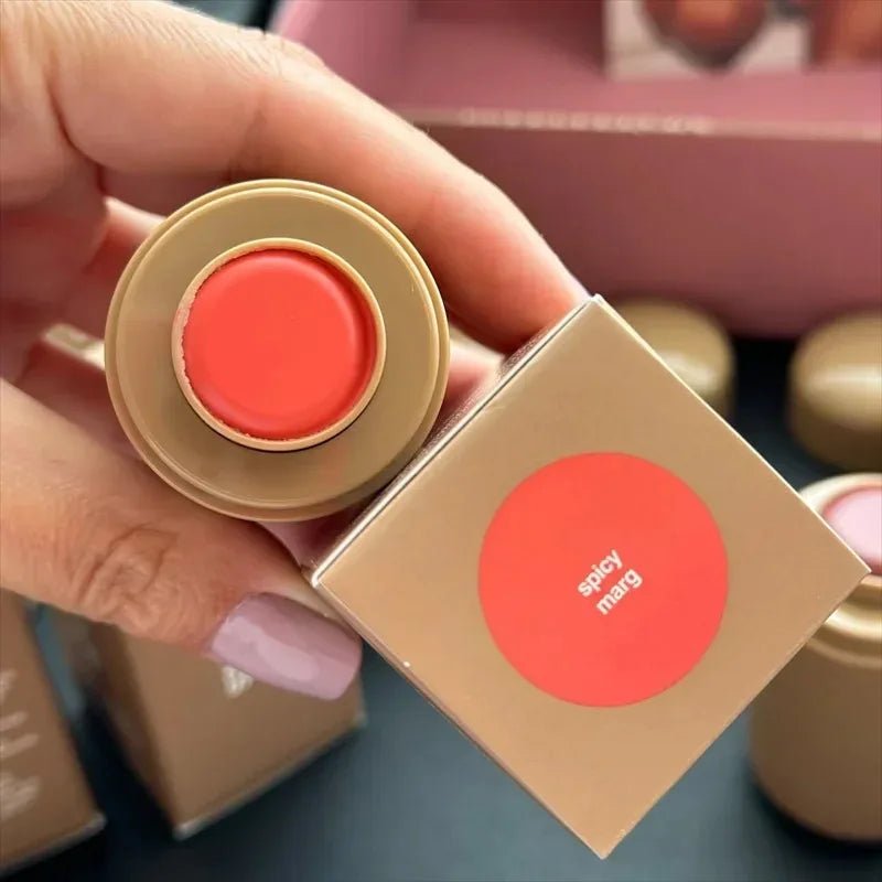 Rhod Pocket Blush LIP Stick Lip And Cheek Hydrating Stick Natural Rouge Powder Blush Cream Lipstick Cheek Easy To Apply Color - H. home supplies