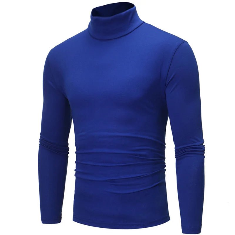 Thermal Underwear Tops Men Winter Clothes Thermal Shirt Autumn Men's Winter Tights High Neck Thin Slim Fit Long Sleeve T-shirt - H. home supplies