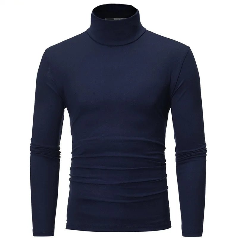 Thermal Underwear Tops Men Winter Clothes Thermal Shirt Autumn Men's Winter Tights High Neck Thin Slim Fit Long Sleeve T-shirt - H. home supplies