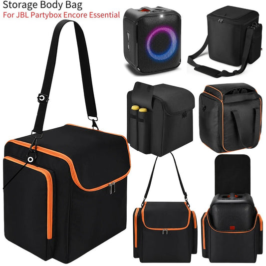 Travel Carrying Case for JBL Partybox Encore Essential Speaker Protective Case Speaker Tote Bag with Shoulder Strap & Pockets - H. home supplies