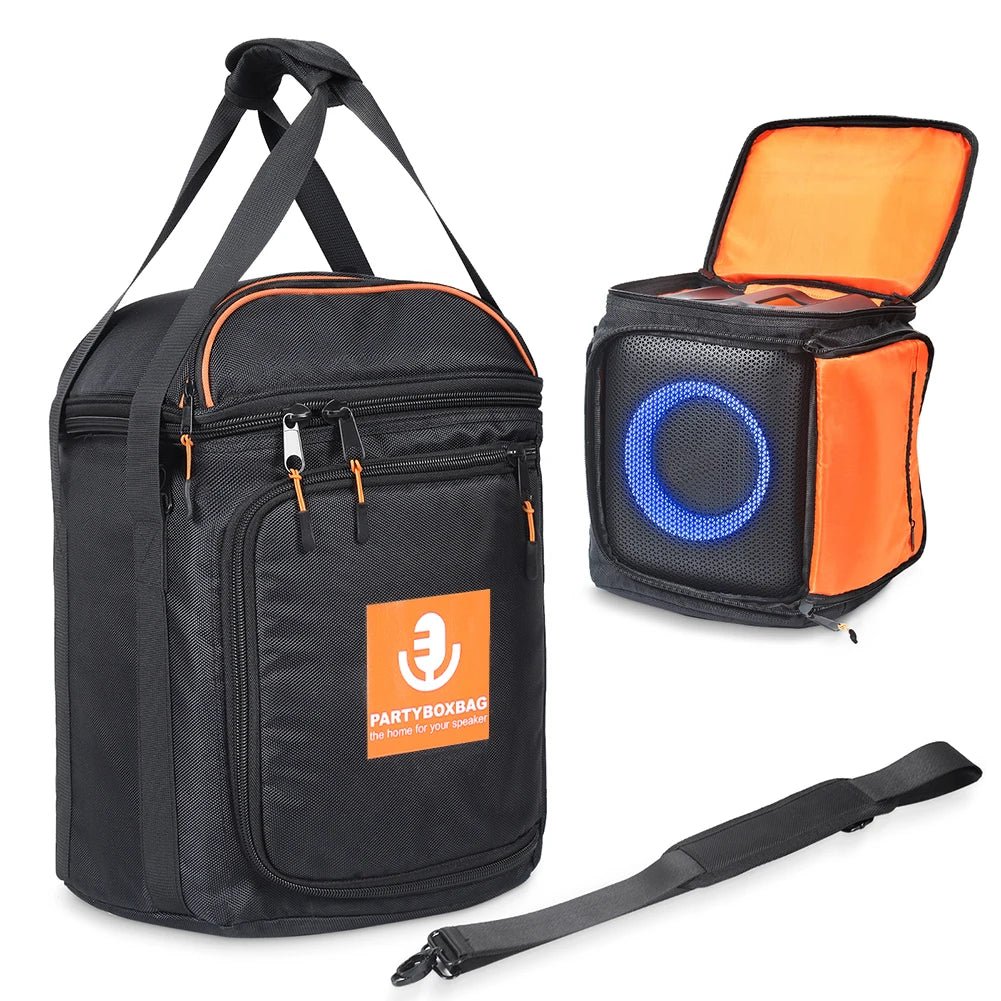 Travel Carrying Case for JBL Partybox Encore Essential Speaker Protective Case Speaker Tote Bag with Shoulder Strap & Pockets - H. home supplies