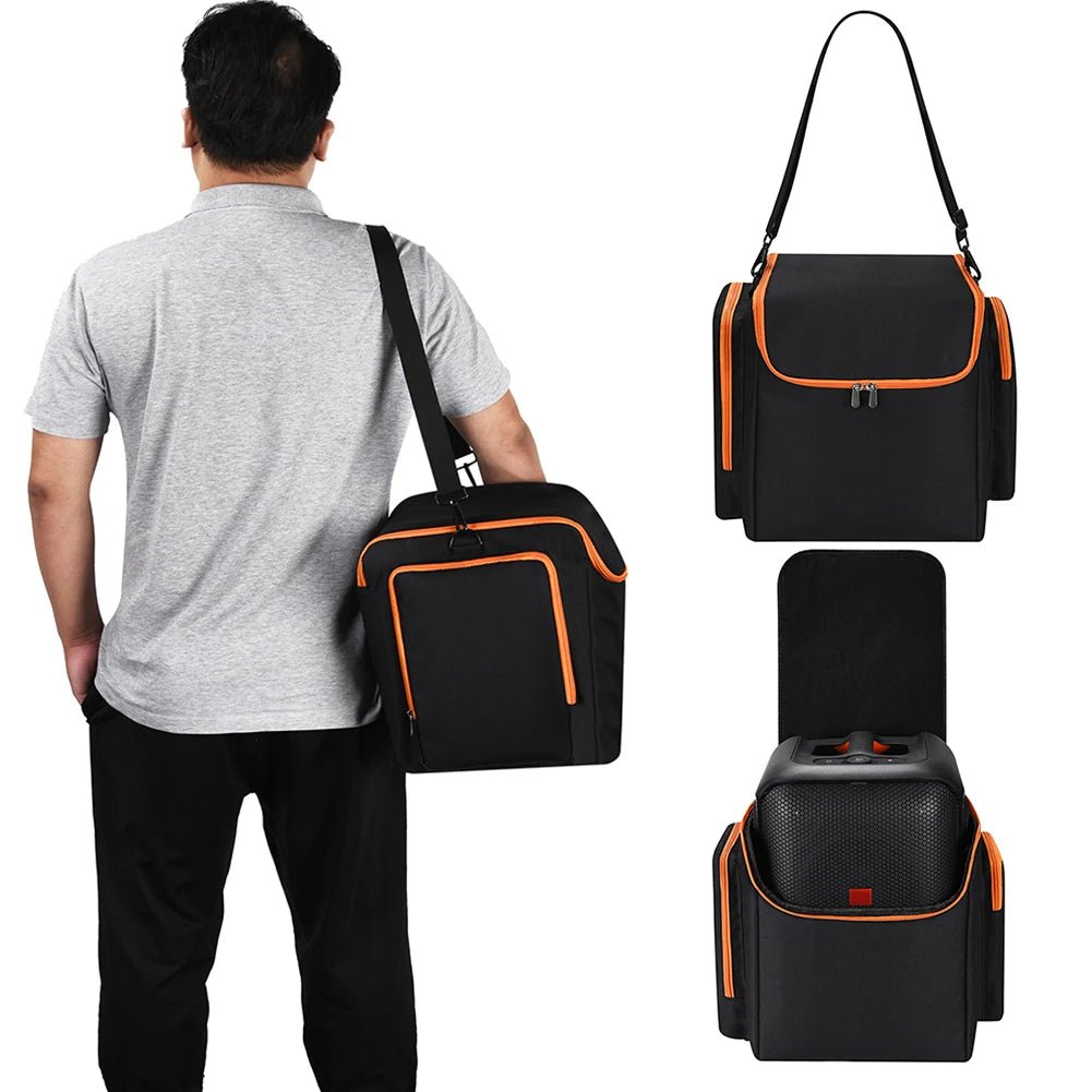 Travel Carrying Case for JBL Partybox Encore Essential Speaker Protective Case Speaker Tote Bag with Shoulder Strap & Pockets - H. home supplies